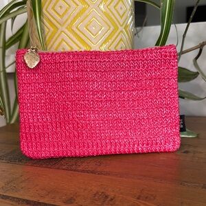 Ipsy March 2025 Pink Strawberry Woven Clutch Mini-bag